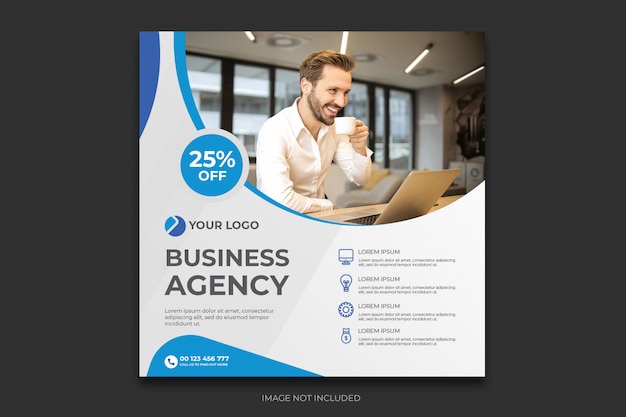 Digital agency social media post template