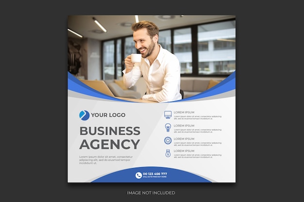 Digital agency social media post template