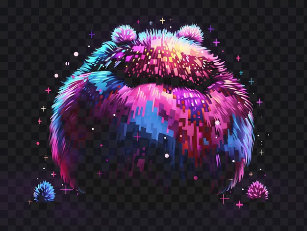 PSD a digital art of a bear with the words  xd  on it