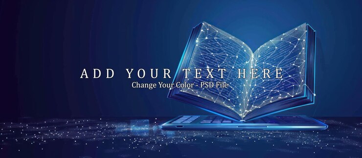 PSD цифровая книга открывается на экране ноутбука