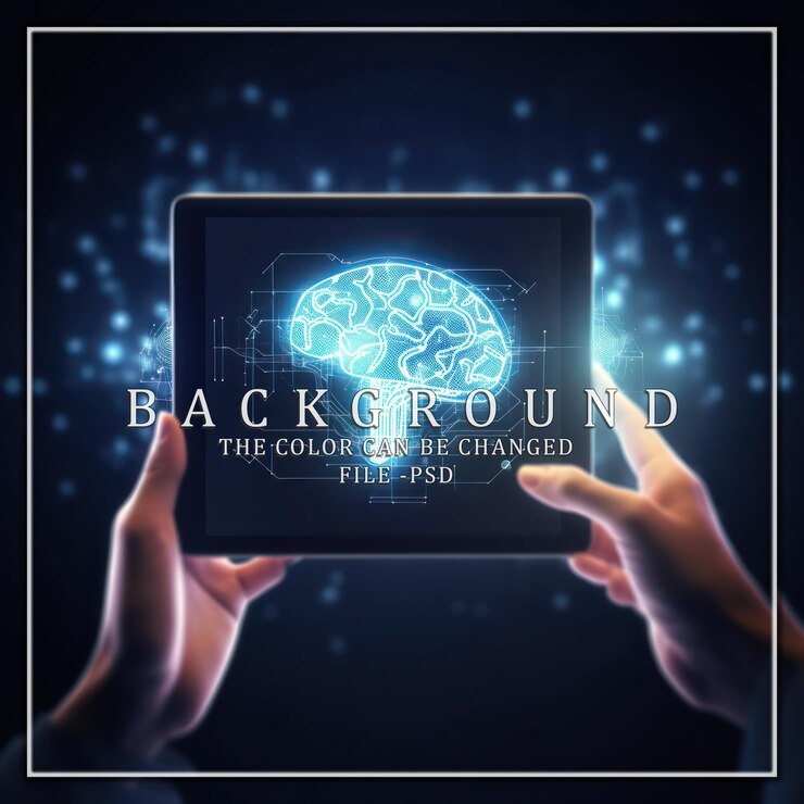PSD digital brain on tablet display