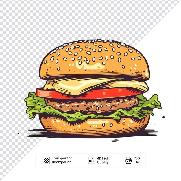PSD burger digitali pronti all'uso png delights