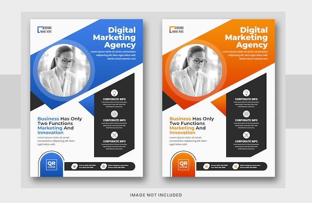 PSD digital business marketing agency corporate business flyer design