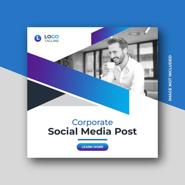 PSD digital business marketing banner for square social media instagram post template