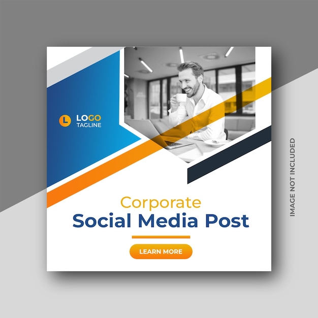 PSD digital business marketing banner for square social media instagram post template