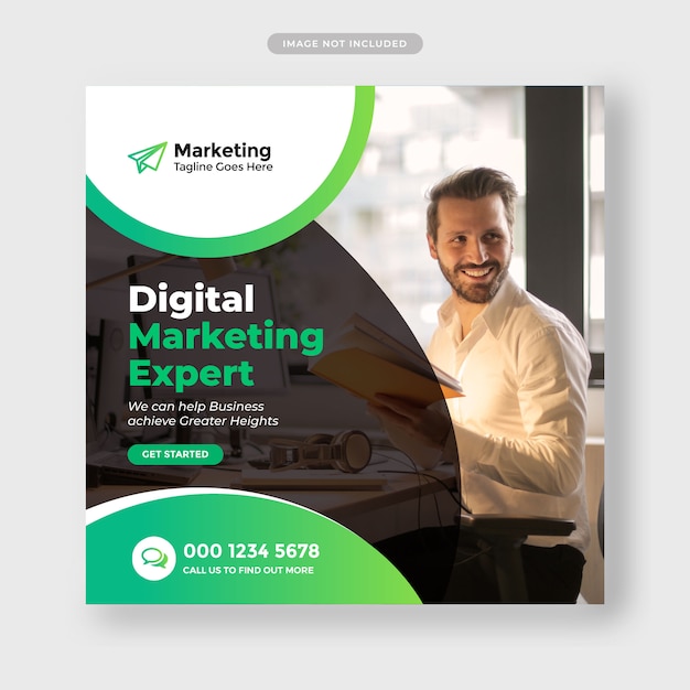 PSD digital business marketing instagram post