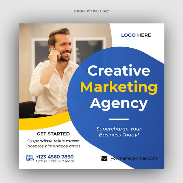 PSD digital business marketing social media banner square flyer