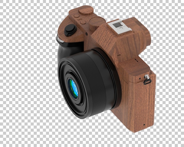 digital camera isolated on transparent background 3d rendering illustration