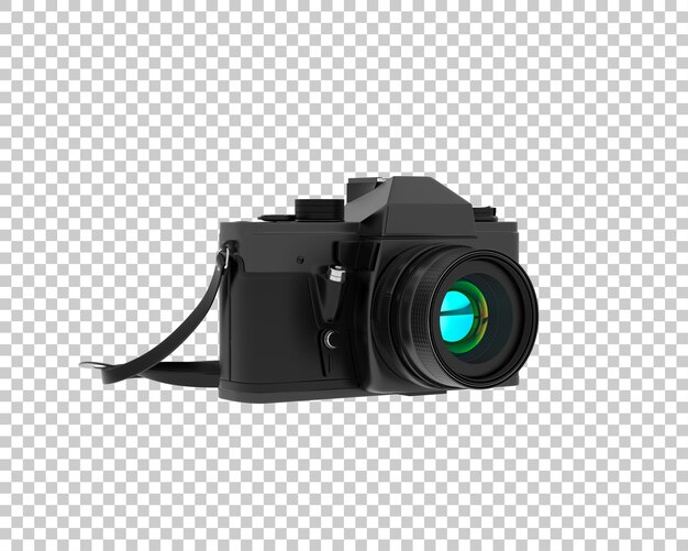 digital camera isolated on transparent background 3d rendering illustration