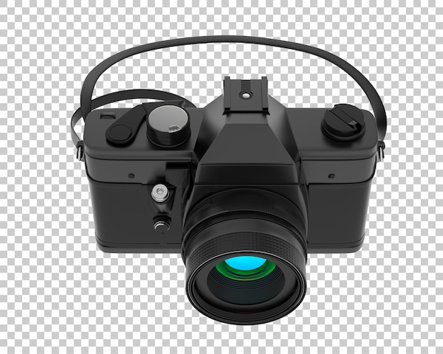 digital camera isolated on transparent background 3d rendering illustration