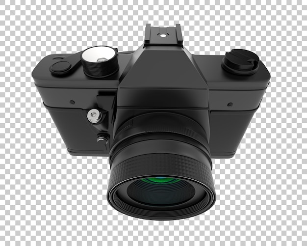 digital camera isolated on transparent background 3d rendering illustration