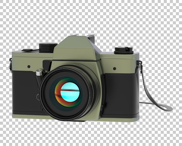 digital camera isolated on transparent background 3d rendering illustration