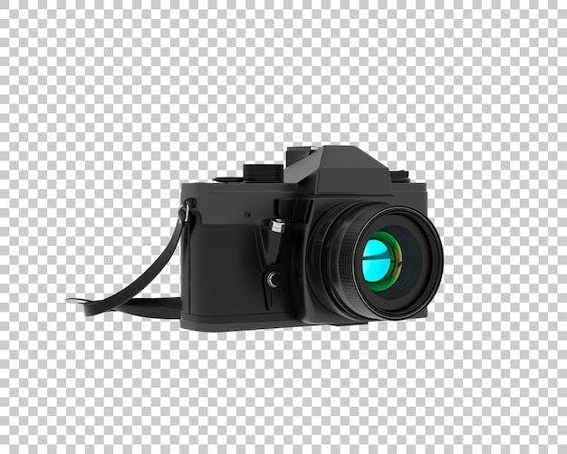 Digital camera isolated on transparent background 3d rendering illustration