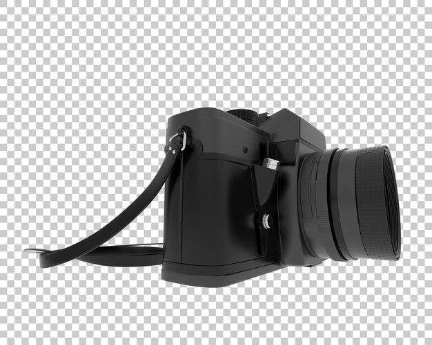 PSD digital camera isolated on transparent background 3d rendering illustration