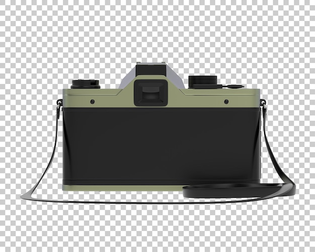 PSD fotocamera digitale isolata su sfondo trasparente illustrazione rendering 3d