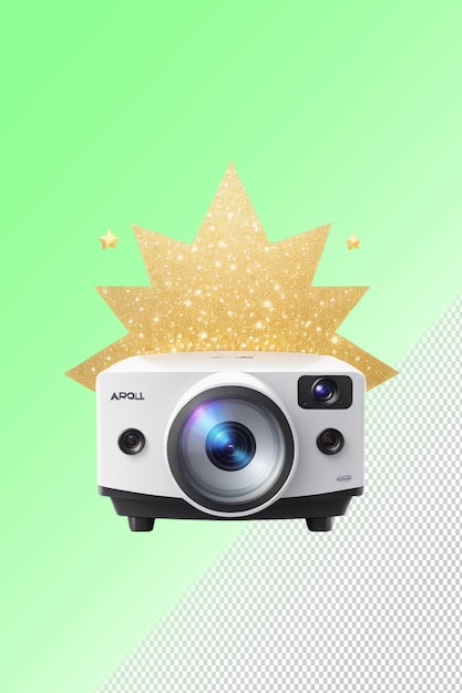 PSD a digital camera with a star on it
