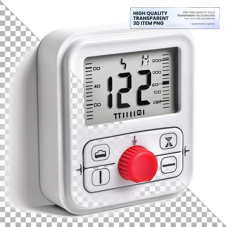PSD a digital clock with the time of 12  00