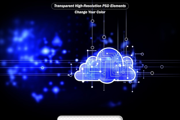 PSD digital cloud computing cyber security protezione della rete di dati digitali