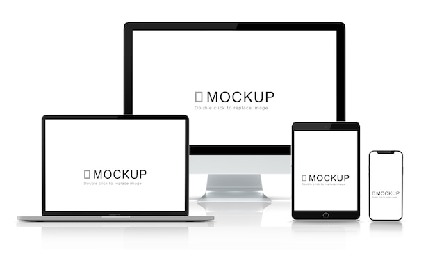 Digital device mockup set