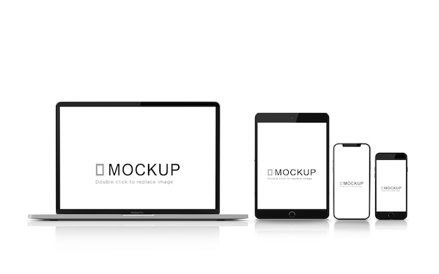 Digital device mockup set