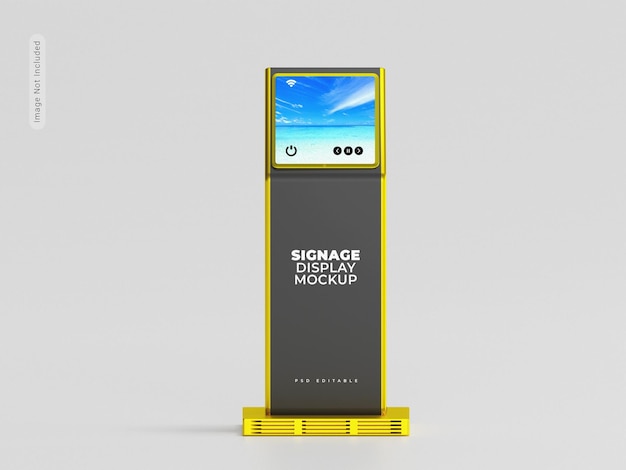 Digital display signage mockup