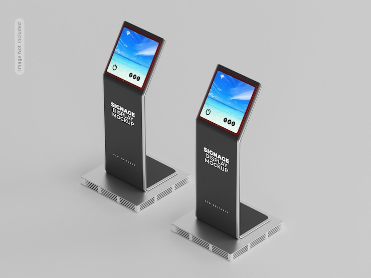 PSD digital display signage mockup