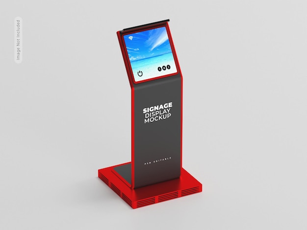 Digital display signage mockup