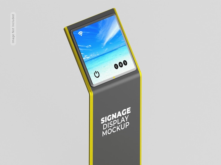 PSD digital display signage mockup