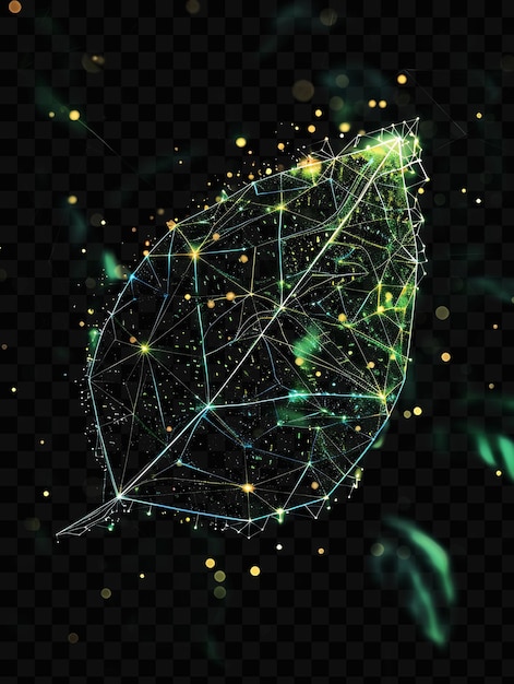 Un'illustrazione digitale di una forma poligonale di un poligono con le parole l'universo