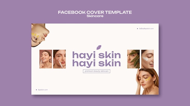PSD digital lavender facebook cover template
