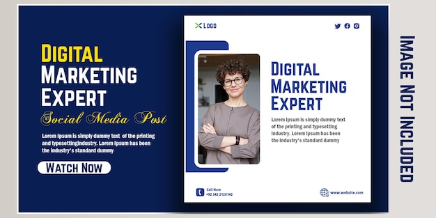 PSD a digital marketing ad for digital marketing expert