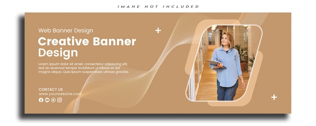 digital marketing agency banner and cover template design