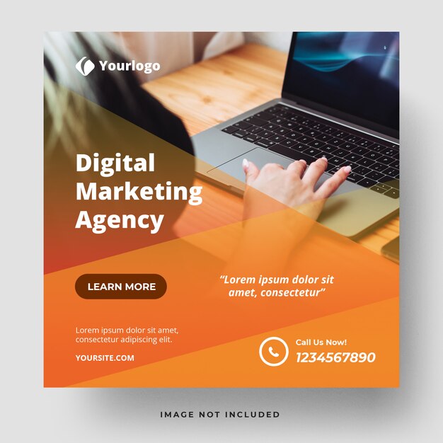 Digital marketing agency banner template