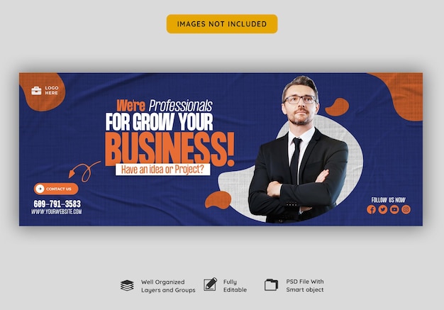 Digital marketing agency and corporate facebook cover template