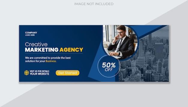 digital marketing agency and corporate facebook cover template