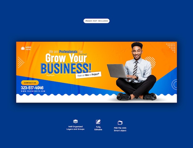 PSD digital marketing agency and corporate facebook cover template