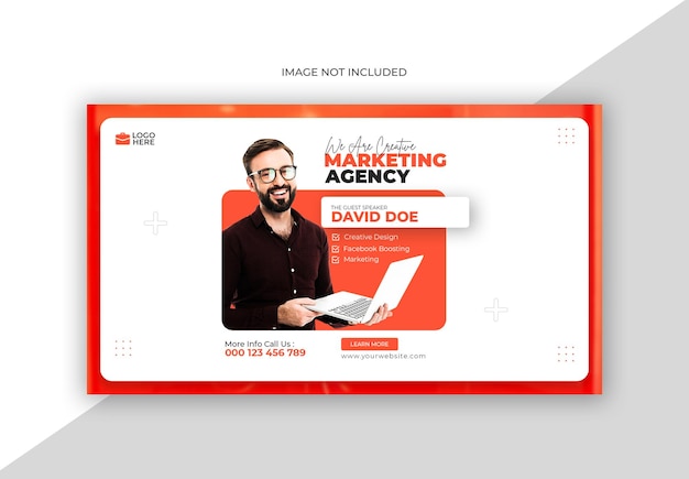 PSD digital marketing agency and corporate facebook cover template