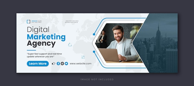 digital marketing agency corporate social media facebook cover template