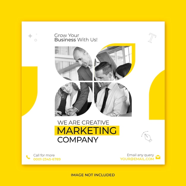 Digital marketing agency and corporate social media post template