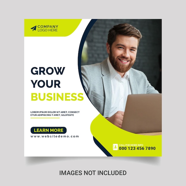 Digital marketing agency and corporate social media post template