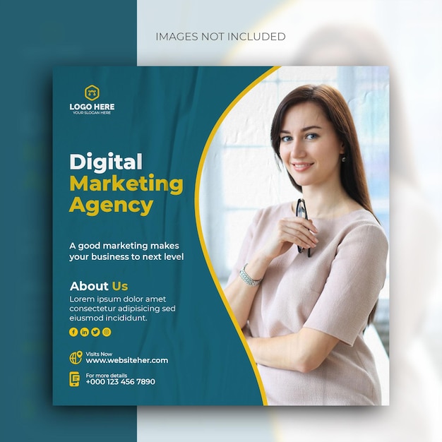 Digital marketing agency and corporate social media post