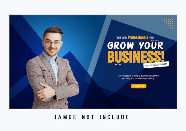 digital marketing agency and corporate web banner template