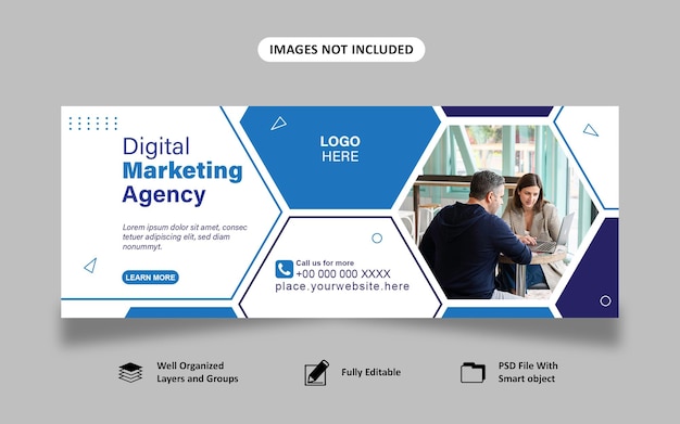 digital marketing agency amp corporate webinar social media cover and web banner template