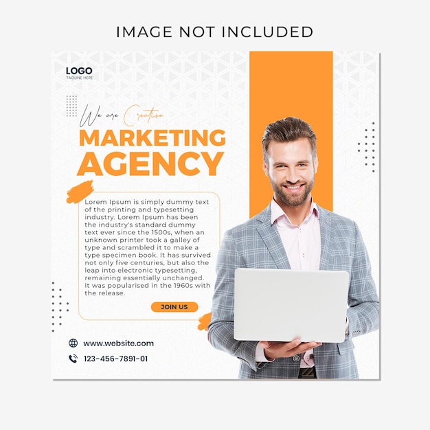 Digital Marketing Agency Creative Social Media Post Design Template