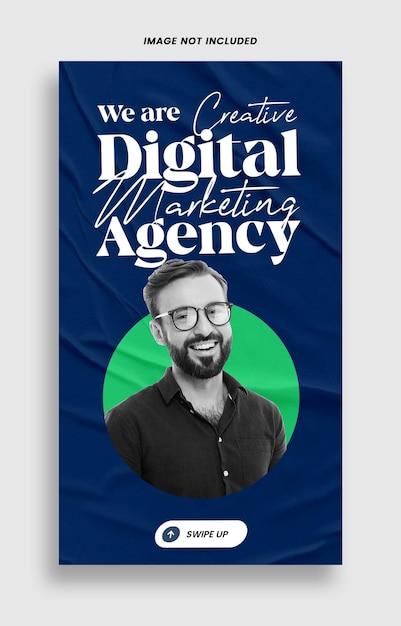 PSD agenzia di marketing digitale design facebook instagram story template