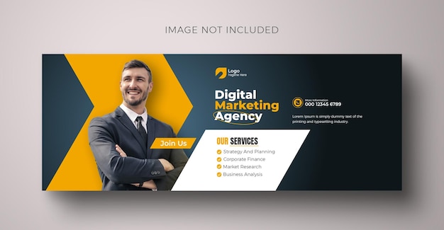 PSD digital marketing agency facebook cover business facebook cover design