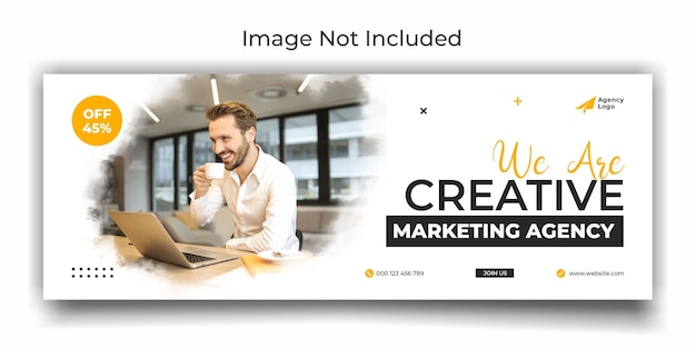digital marketing agency facebook cover and web banner template design