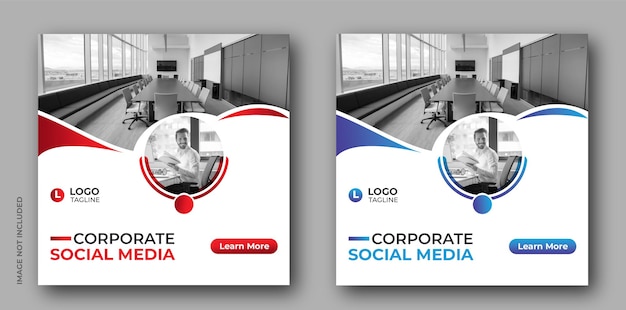 Digital marketing agency social media and instagram post banner template