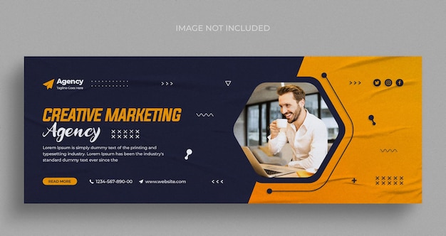 digital marketing agency social media instagram web banner or facebook cover template
