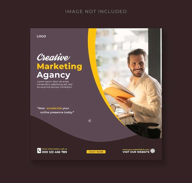 Digital marketing agency social media post banner design